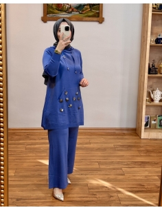 N PRİVE MERSERİZE TAKIM F17020 MAVİ