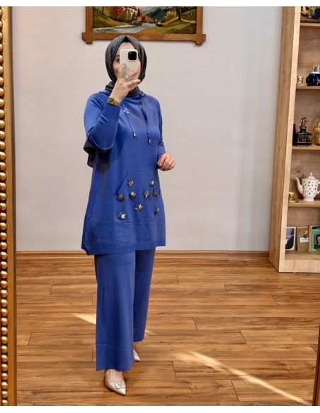 N PRİVE MERSERİZE TAKIM F17020 MAVİ