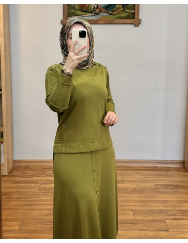 ALVİNA SOĞUK İPLİK TAKIM 45872 YAĞ YEŞİLİ