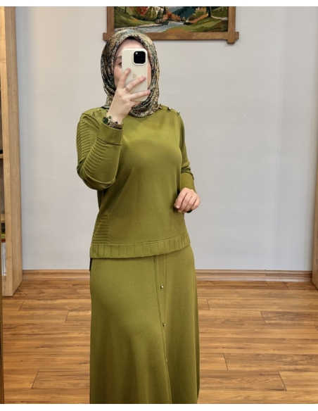 ALVİNA SOĞUK İPLİK TAKIM 45872 YAĞ YEŞİLİ