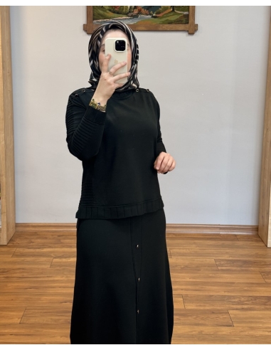 ALVİNA SOĞUK İPLİK TAKIM 45872 SİYAH