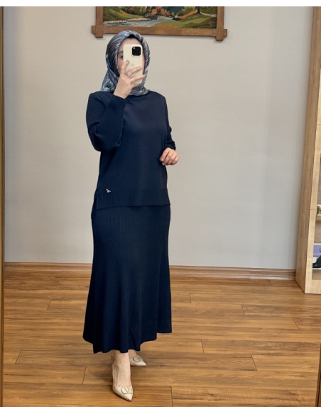 ALVİNA SOĞUK İPLİK TAKIM 45860 LACİVERT