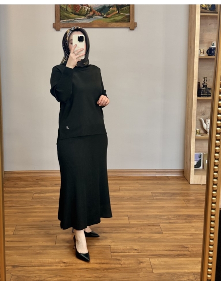 ALVİNA SOĞUK İPLİK TAKIM 45860 SİYAH