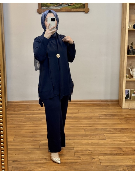 ALVİNA SOĞUK İPLİK TAKIM 45865 LACİVERT