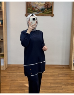 ALVİNA SOĞUK İPLİK TAKIM 45864 LACİVERT 2