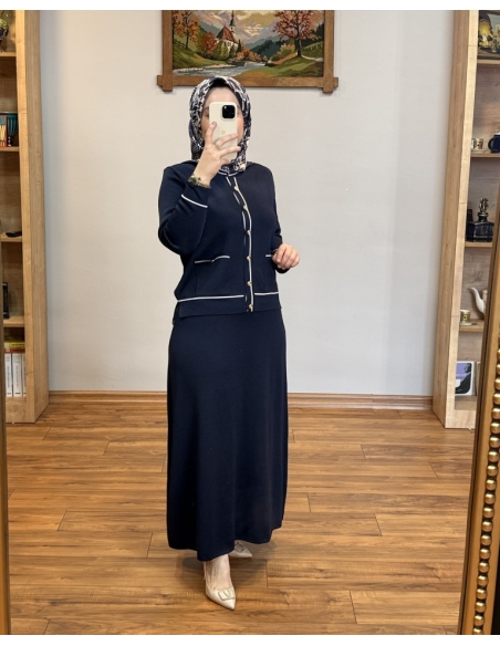 ALVİNA SOĞUK İPLİK TAKIM 45858 LACİVERT