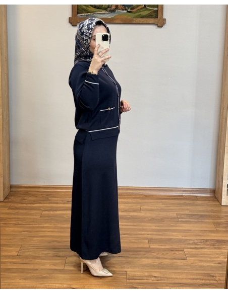 ALVİNA SOĞUK İPLİK TAKIM 45858 LACİVERT