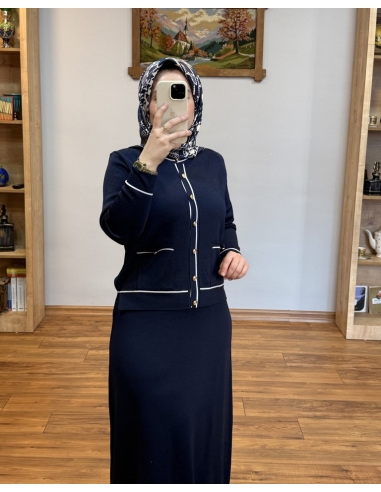 ALVİNA SOĞUK İPLİK TAKIM 45858 LACİVERT