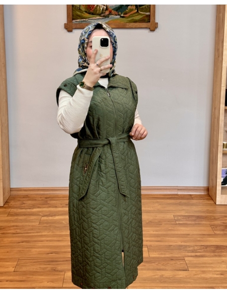 LEVİDOR KAPİTONE YELEK 710033 YEŞİL