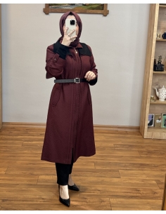 LEVİDOR KAPİTONE TRENÇ BORDO 560069