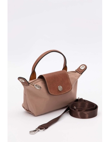 Lacivert Mini Boy Deri Kapak Detaylı El Çantası...