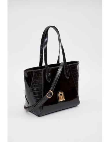 LEVİDOR DERİ DETAY OMUZ ÇANTASI 930535 SİYAH