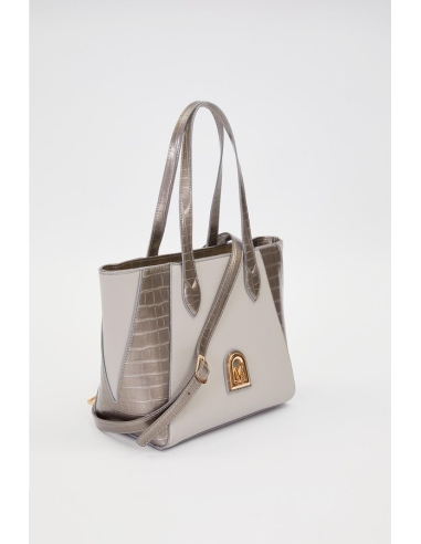 LEVİDOR DERİ DETAY OMUZ ÇANTASI 930535 GRİ