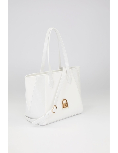 LEVİDOR DERİ DETAY OMUZ ÇANTASI 930535 BEYAZ