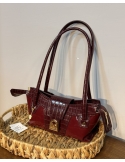 LEVİDOR RUGAN BAGET OMUZ ÇANTASI 930524 BORDO