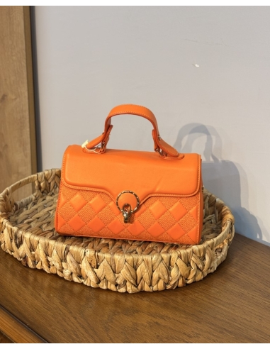 LEVİDOR DAMA DESEN OMUZ ÇANTASI 930085 ORANJ