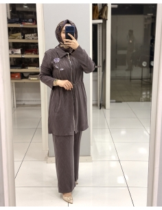 KONSEVİL İPEK CUPRA TAKIM 3024 mürdüm