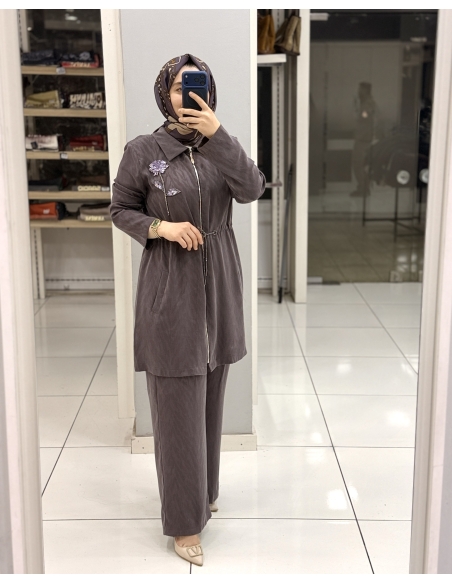 KONSEVİL İPEK CUPRA TAKIM 3024 mürdüm