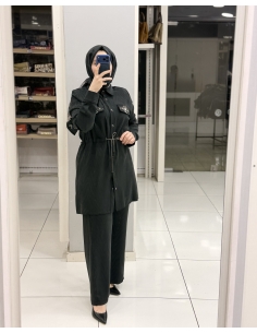 KONSEVİL İPEK CUPRA TAKIM 3023 siyah