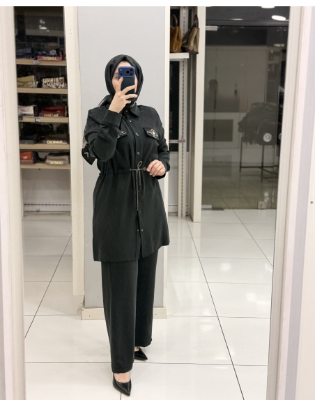 KONSEVİL İPEK CUPRA TAKIM 3023 siyah