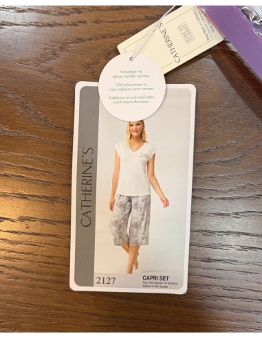 CATHERİNE`S DOĞAL PİJAMA BEYAZ P1926