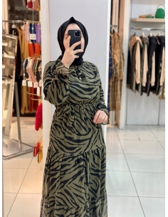 Zebra  Elbise 2106 yeşil 2