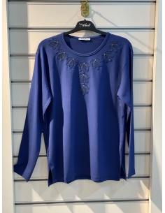 İrem Anne Penyesi Taşlı indigo