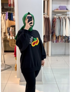 Levidor Avakado Tunik Siyah