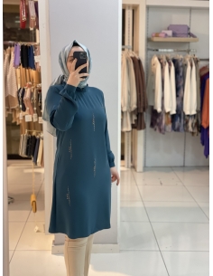 Pırlanta Tunik petrol