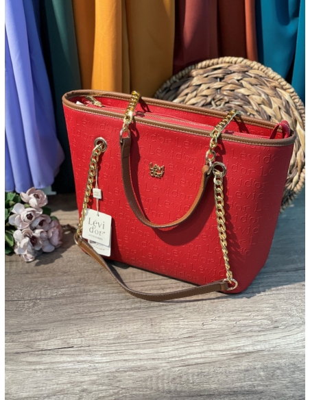 Levidor Bayan Lazer Çanta 21183 KIRMIZI