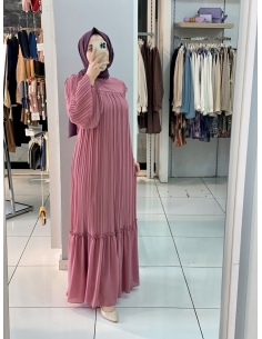 Klass Plise Elbise pudra 2