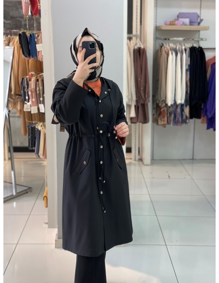 N Prive Trençkot Siyah