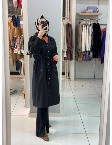 N Prive Trençkot Siyah