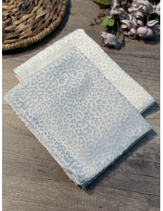 Leopar Desenli Yakma Şal