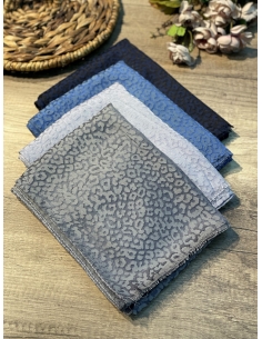 Leopar Desenli Yakma Şal