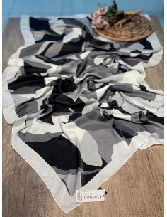 Cardion Shine Şal GRİ-SİYAH