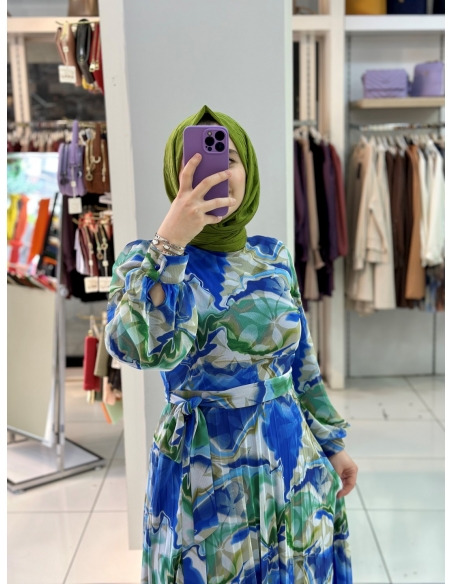 N Prive Elbise 13015  YEŞİL