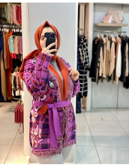 Sementa Hırka Etnik Desen 34366