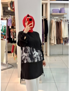 N Prive Keten Tunik siyah 2