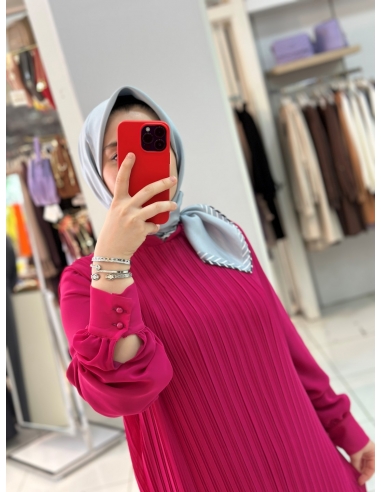 N Prive Plise Tunik fuşya