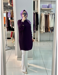 N Prive Plise Tunik MOR 2