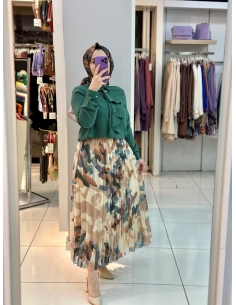 Levidor 2li Plise Takım KÜF YEŞİLİ