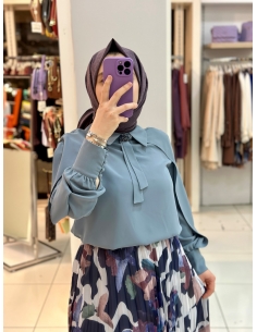 Levidor 2li Plise Takım İNDİGO-LACİ 2