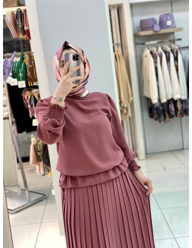 Özkayalar Plise Takım 5325 GÜL RENGİ