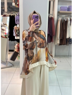 Levidor Pantolonlu Takım kahve 2