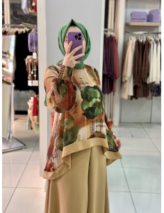 Levidor Pantolonlu Takım haki 2