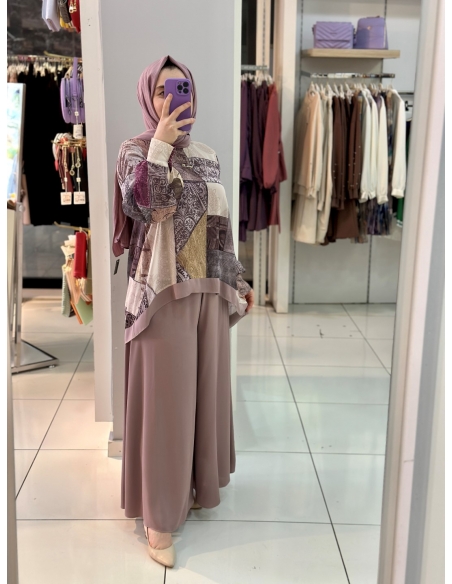 Levidor Pantolonlu Takım lila