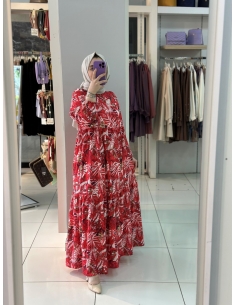 Armine Robalı Elbise KIRMIZI