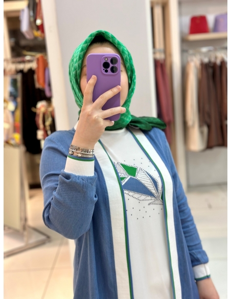 N Prive Tensel Kot 2Lİ Kimono Takım yeşil