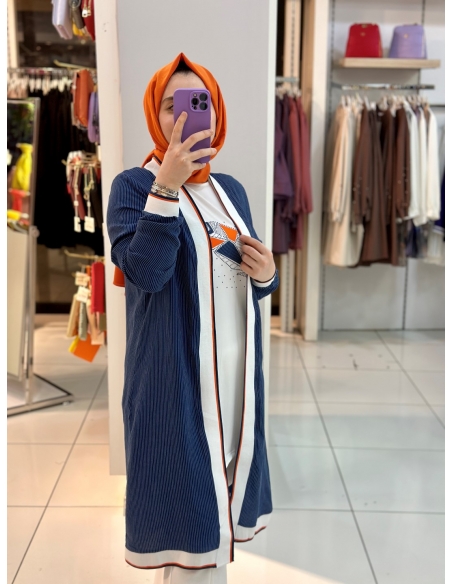 N Prive Tensel Kot 2Lİ Kimono Takım oranj